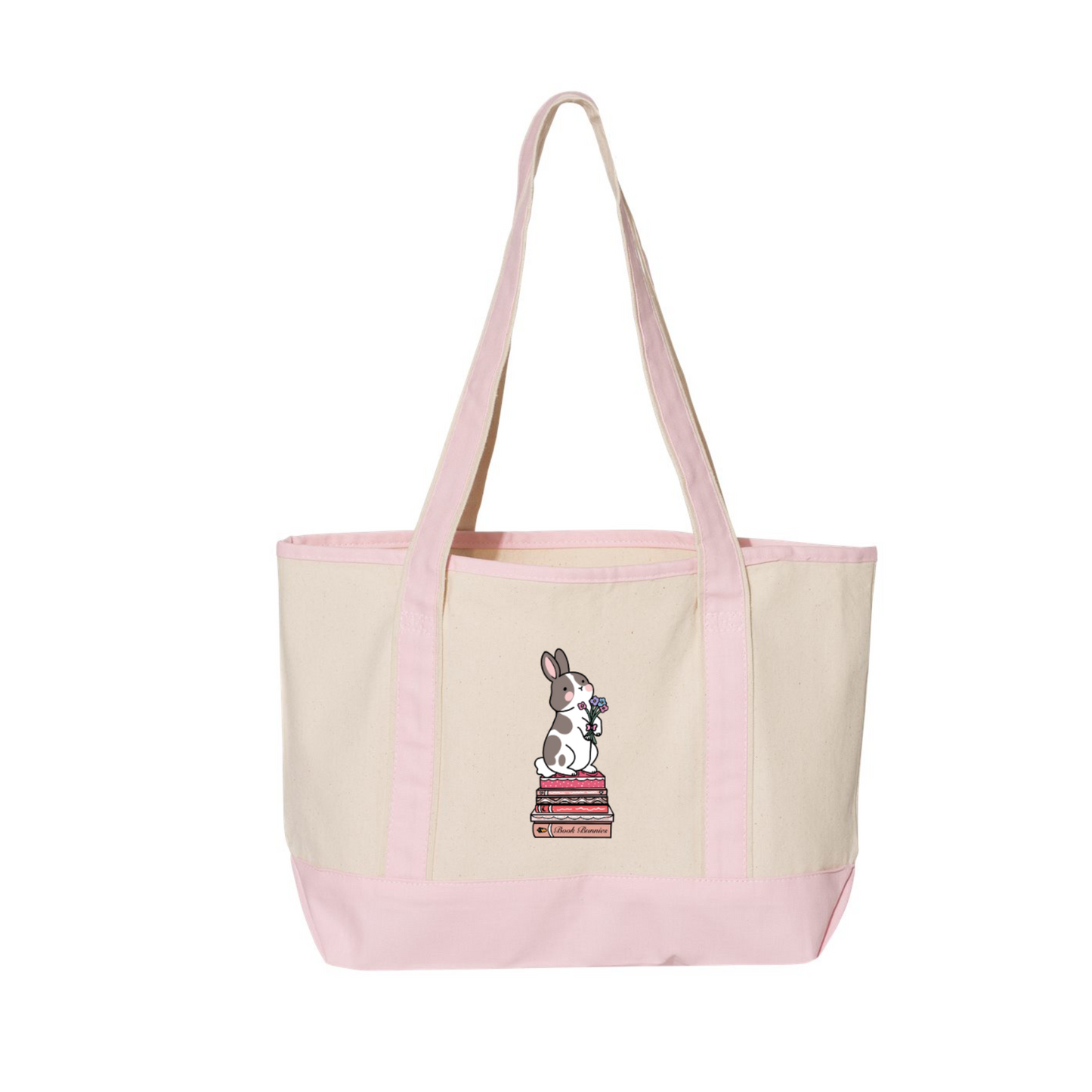 Book Bunnies Pink Tote